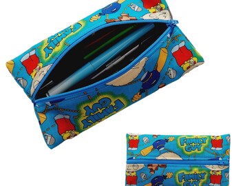 Family Guy Pencil Case for Kids, Flat Pencil Case, Pen Pouch, School Supplies, Travel Pouch, Back to School, Victory Shall Be Mine