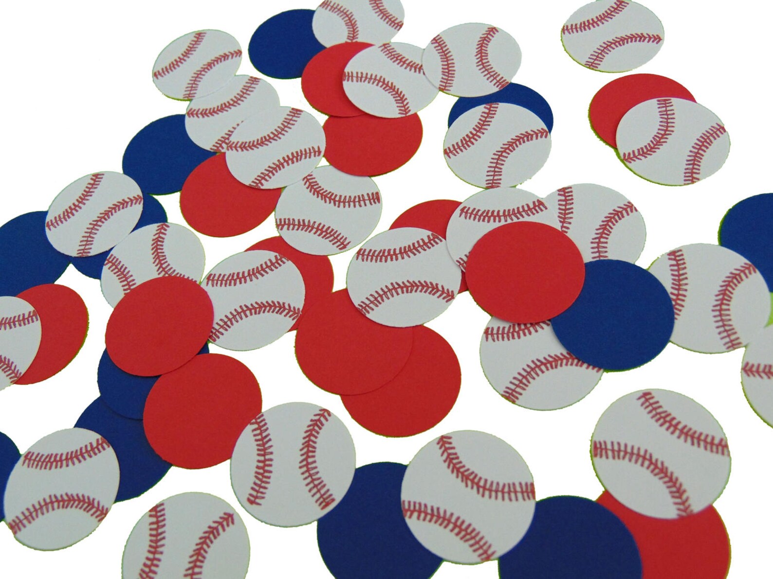 50 Baseball Confetti Sports Party Decorations Birthday Etsy