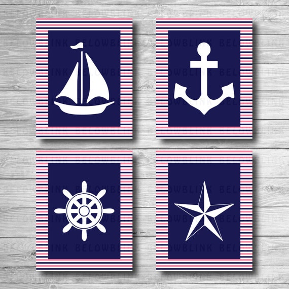Nautical Printable Wall Art Wall Decor Nursery Wall Art | Etsy