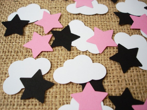 Baby bib with cut out Baby 50-piece scrapbooking embellishment party decorations card stock