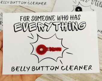 Belly Button Cleaner Gag Gift Hilarious Novelty Gift for Pranks, For Someone Who Has Everything