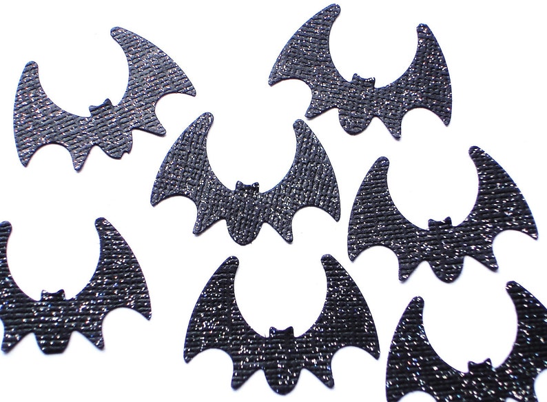 No208 Batman Confetti Party Supply Halloween Party Decoration Bat Birthday Party Decorations Halloween Glitter Black Bat Confetti 50CT