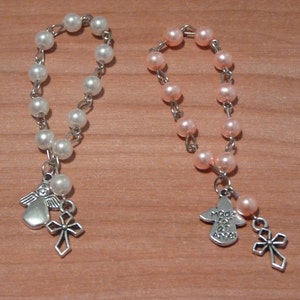 Angel Mini Rosaries (Package of 20)- you choose the colour
