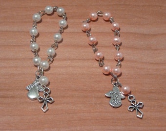 Angel Mini Rosaries (Package of 20)- you choose the colour