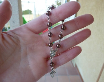 Mini Rosaries (Paquet de 20)- Brown