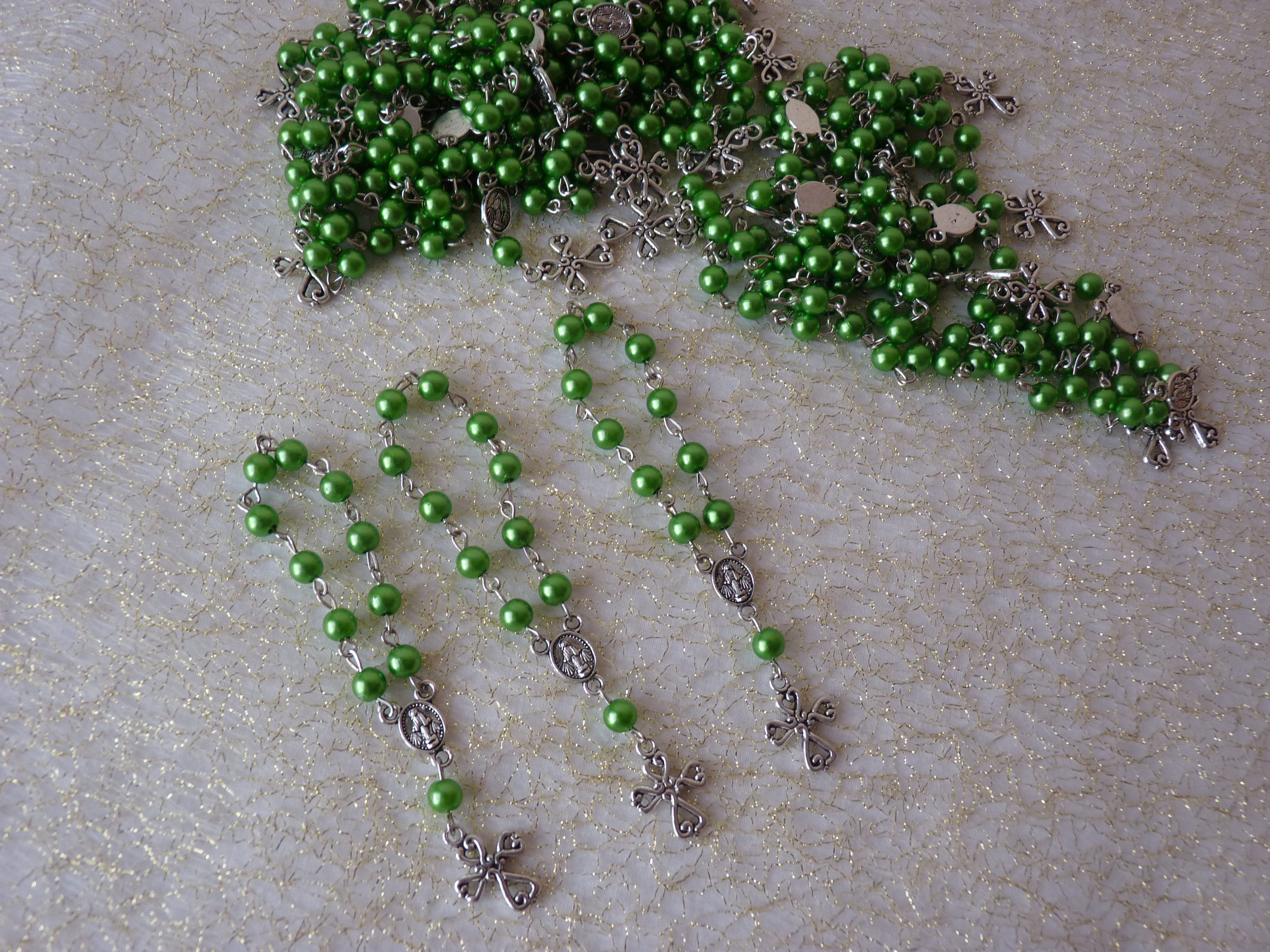 Mini Rosaries (Package of 20) - green