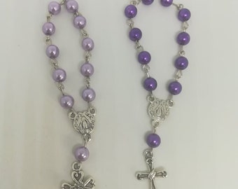 Mini chapelets (paquet de 20) - lilas - violet