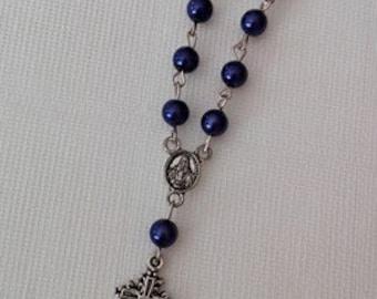 Mini chapelets (paquet de 20) - BLEU FONCÉ