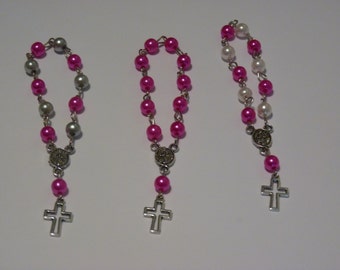 Mini chapelets (paquet de 20)-HOT PINK