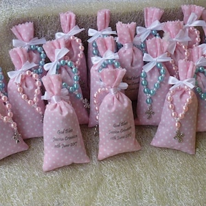 Personalised lavender bag and rosary Package of 10 image 7
