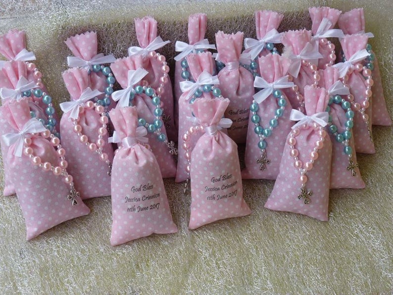 Personalised lavender bag and rosary Package of 10 image 7