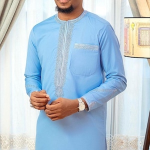 Traditionelle Herrenkleidung, afrikanische Herrenbekleidung, afrikanische Herrenbekleidung, afrikanischer Hochzeitsanzug, Groomsmen-Anzug, Bräutigamanzug, Herren-Senator-Anzug