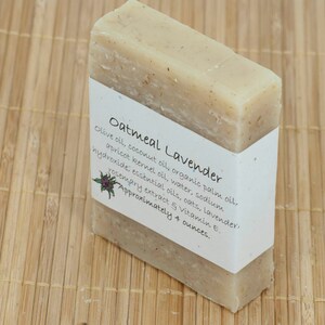 Oatmeal Lavender Essential Oil 1 Soap Bar, 4 Ounces image 3