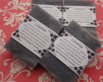 Licorice Soap Set of Four 4 oz Bars