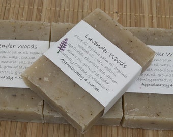 Lavender Woods Soap Set of Four 4 oz Bars