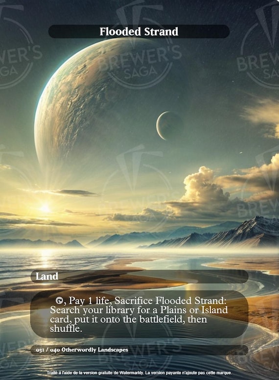 Magic the Gathering - fetch lands space themed proxies Magic the Gathering - fetch lands space themed proxies