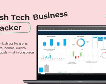 Dai una spinta al tuo business nel settore delle ciglia con facilità / Dashboard personalizzata di Excel e Fogli Google