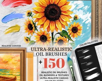 Pinceles de óleo ultrarrealistas para Procreate