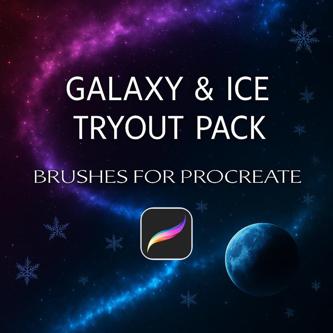 Tryout Dual Brushes for Procreate – 5 Creative Galaxy & Ice Brushes ...