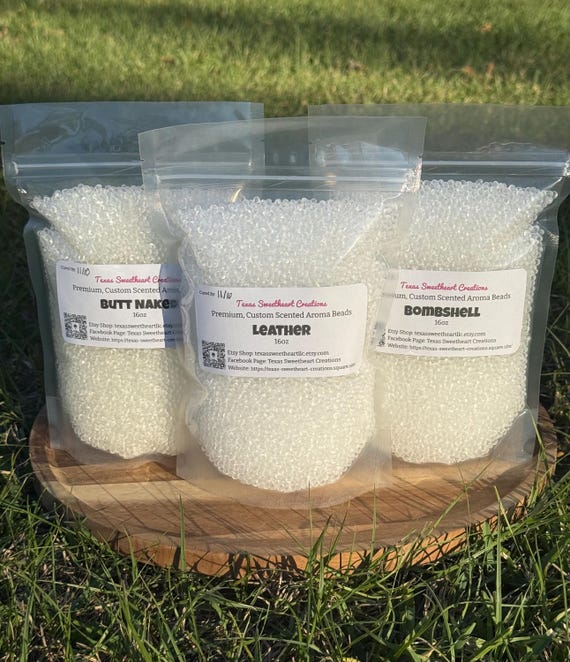 Pre-Scented Aroma Beads | Long-Lasting, Premium Fragrance | Scented Beads for Freshies | 8 or 16 oz sizes | Car Freshie Supplies