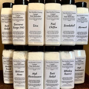 Partihandel med mattfräschare och luktborttagare | Doftande mattdamm/pulver i bulk för butiker, återförsäljare, presenter | Flera dofter - Fri frakt!