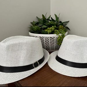 White Fedora Hat