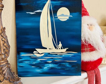 Wheat Stem Decore with Oil Painting Background