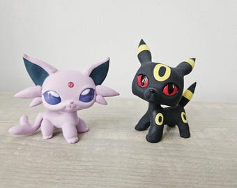 Littlest pet shop customs - pokemon espeon and umbreon