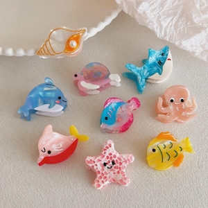 Mini Ocean Animal Hair Claw: Acetate Fashion Clip