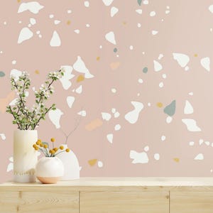 Terrazzo Boho Style Peel and Stick Wallpaper