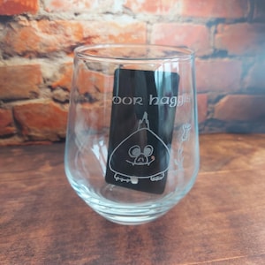 Oor Haggis Etched Whisky Glass, scotch whisky, melt whisky, traditional Scottish, distillery, gifts for him, Scottish gifts
