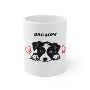 Hunde Mama Kaffeebecher | Niedliches Haustier-Liebhabergeschenk | Canine Begleiter Teetasse | Geschenk für Hundeliebhaber | Herzliche Hundemama Tasse
