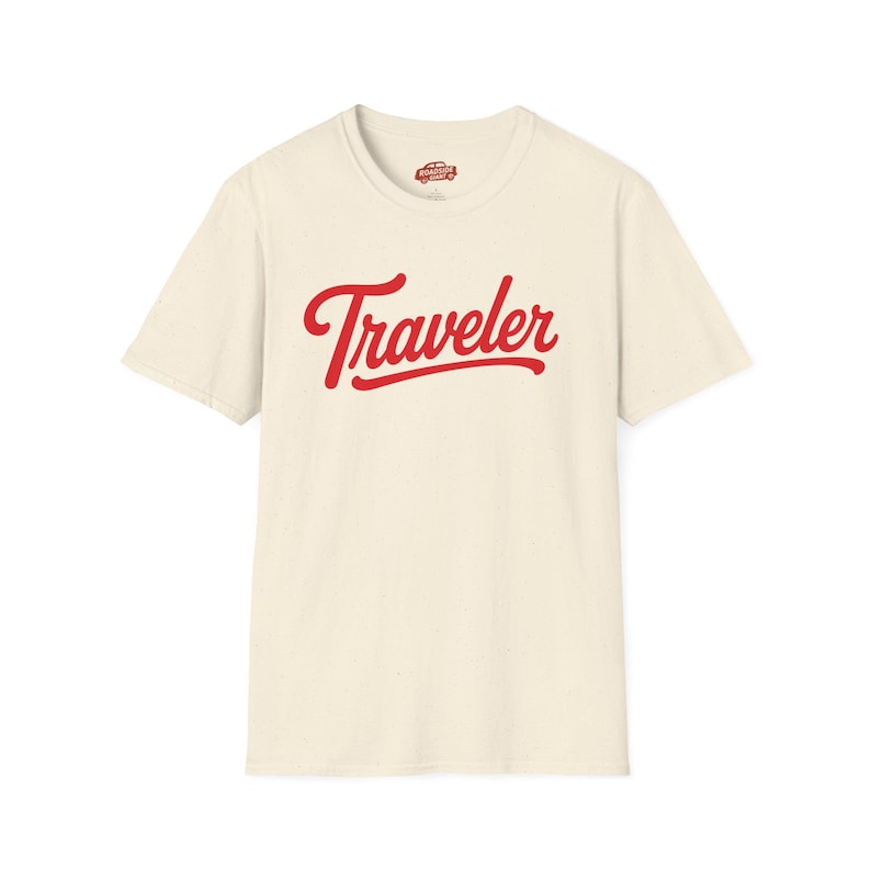 Traveler Unisex T-Shirt | Retro travel typography tee | Vintage Vibe | Van Life | Nomad Natural