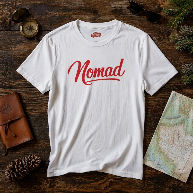 Nomad Travelers Van Life T-Shirt | Travel Lifestyle | RV & Backpacking image 1