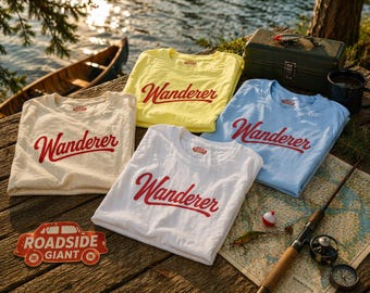 Traveler Tee | WANDERER Typography Unisex T-Shirt | Vintage Vibe
