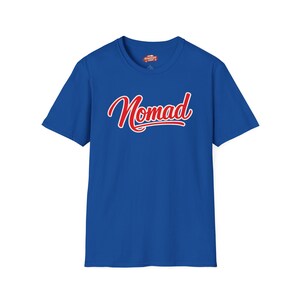 Nomad Travelers Van Life T-Shirt | Travel Lifestyle | RV & Backpacking Royal