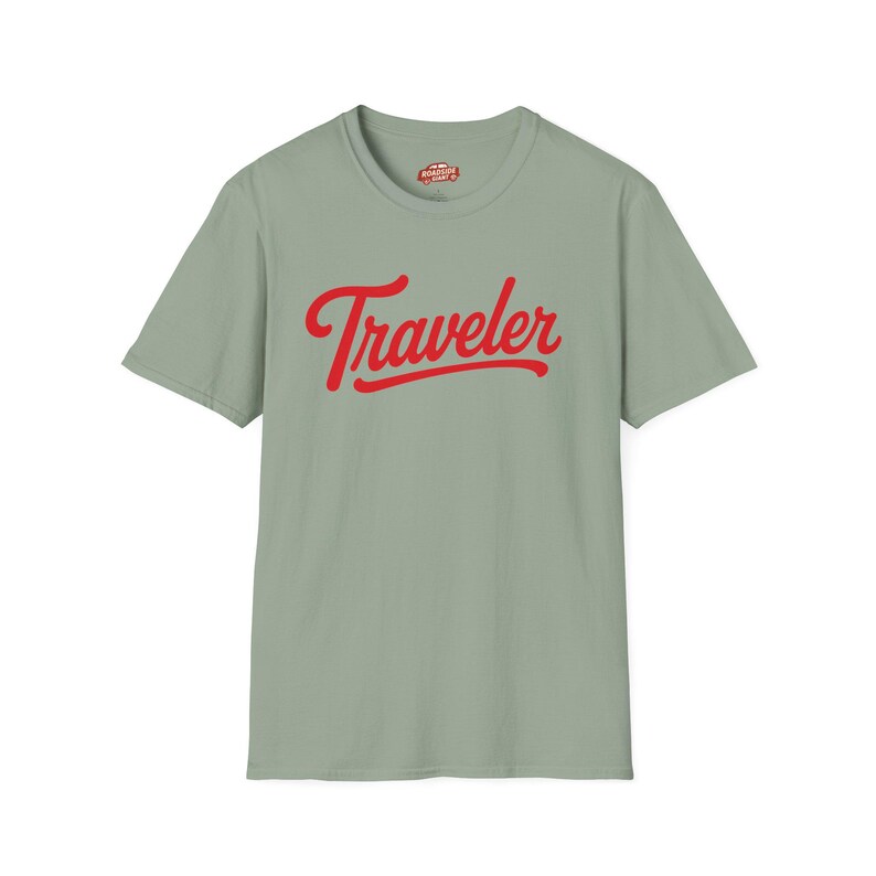 Traveler Unisex T-Shirt | Retro travel typography tee | Vintage Vibe | Van Life | Nomad Sage