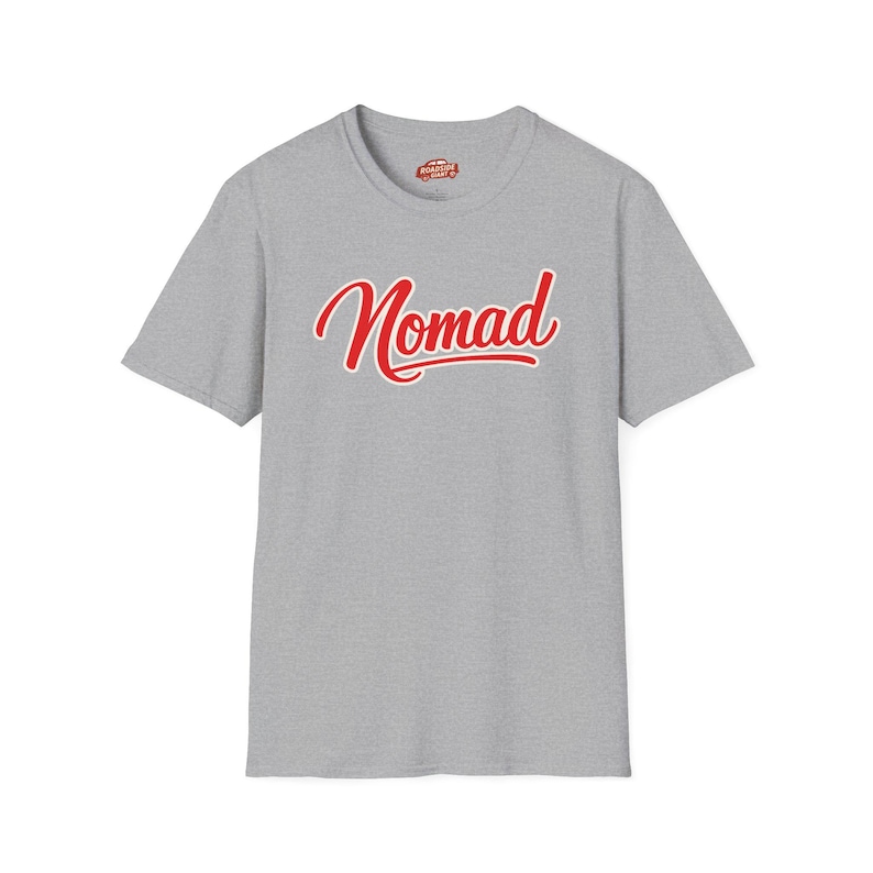 Nomad Travelers Van Life T-Shirt | Travel Lifestyle | RV & Backpacking Sport Grey