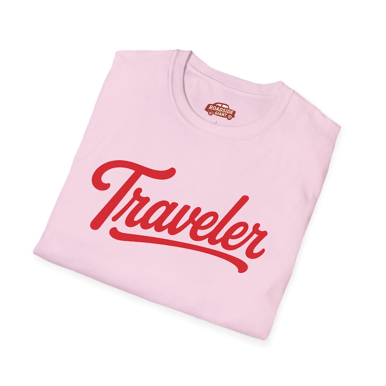 Traveler Unisex T-Shirt | Retro travel typography tee | Vintage Vibe | Van Life | Nomad image 3
