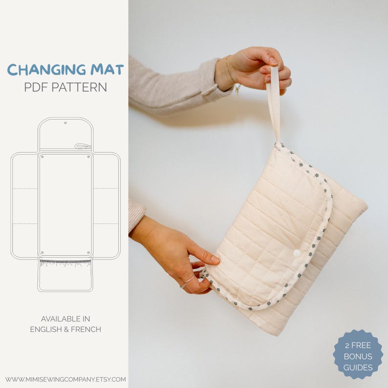 Travel Changing Mat | PDF Sewing Pattern | Beginner Friendly | DIY Baby ...