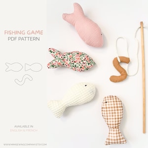 Sewing Fishing Game PDF Pattern | Beginner friendly | Soft Toy DIY for Kids