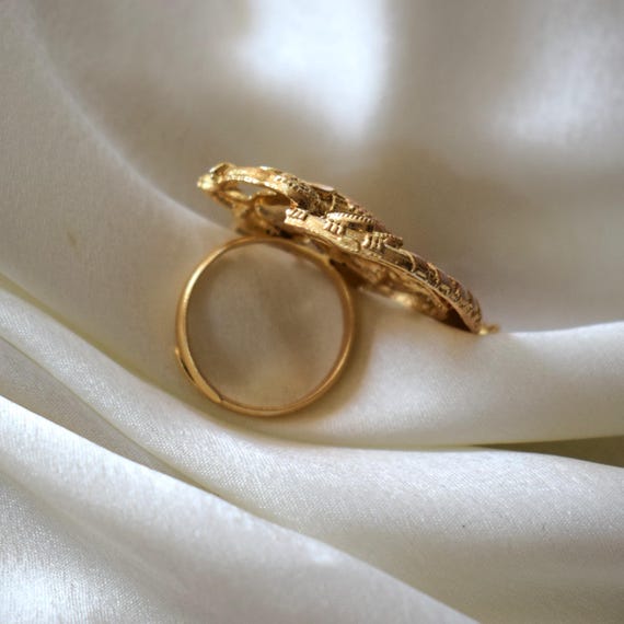 Statement Elephant Ring • Indian Ethnic Adjustabl… - image 7