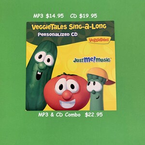 Personalized Veggie Tales Silly Songs Cd Real Character Etsy