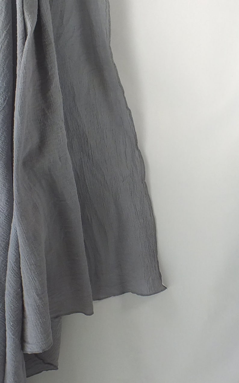 Hand Dyed Gray Muslin Swaddling Blanket 48 X 48 Light /& Airy Cotton Fabric