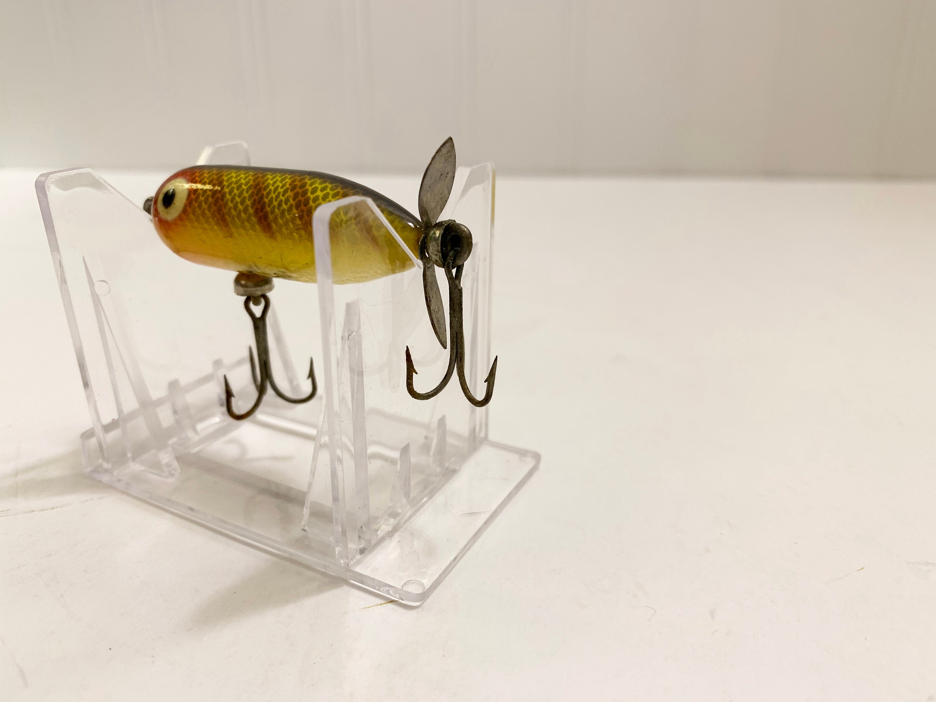 Vintage Heddon Tiny Torpedo Fishing Lure Yellow Old Tackle, Collectible  Lures, Made in the USA, Classic Tackle 