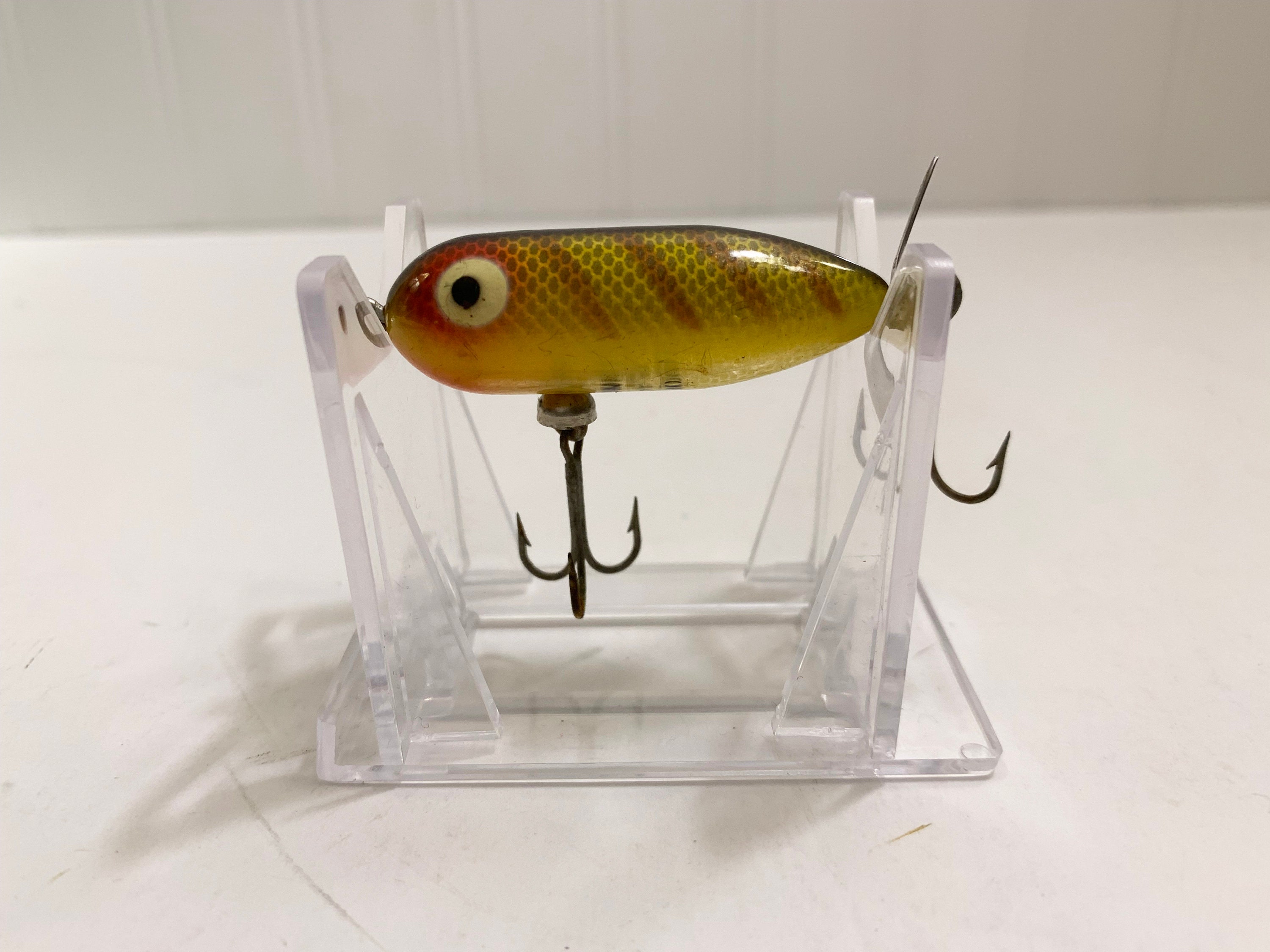 Vintage Heddon Baby Torpedo 361 Color BRS Bass Fishing Lure