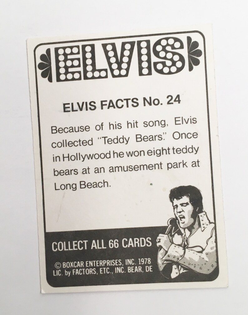 Artist Trading Cards Collect Or Use For Altered Art Trivia Life Facts Pictures Vintage Elvis Presley Trading Collectible Cards 17 24 Boxcar Enterprises 1978 Art Collectibles