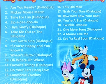 Mickey, Minnie, Goofy Personalized CD -Real characters sing child's name 80+ times!  Digital Download 14.95
