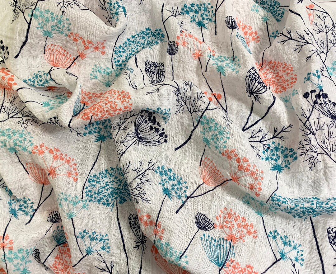 Double Gauze Queen Anne's Lace Swaddling Blanket XL 44 X Etsy