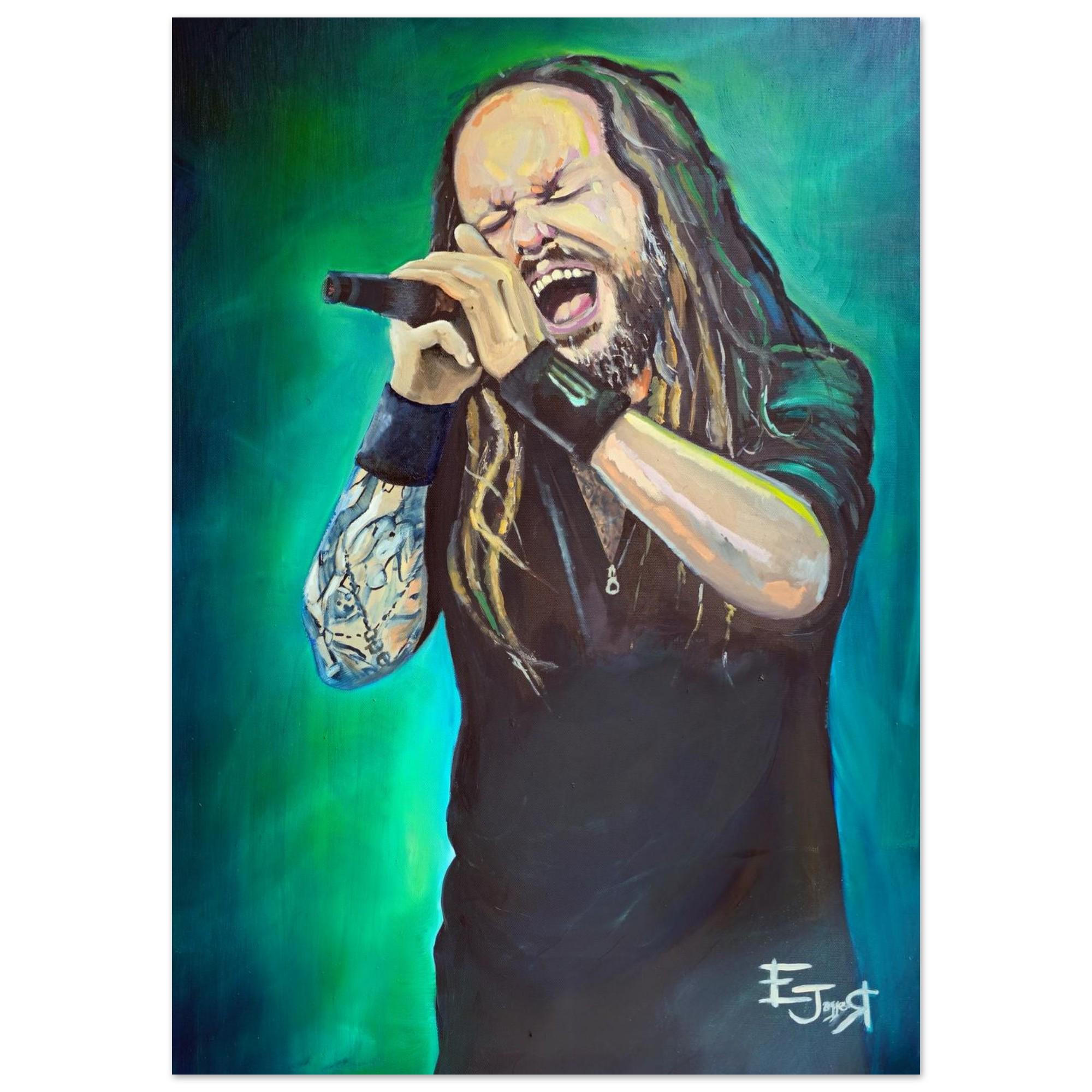 ジョナサン・デイヴィス 直筆サイン入りミニポスター &Korn20周年記念ピック ジョナサン・デイヴィス 直筆サイン入りミニポスター &Korn20